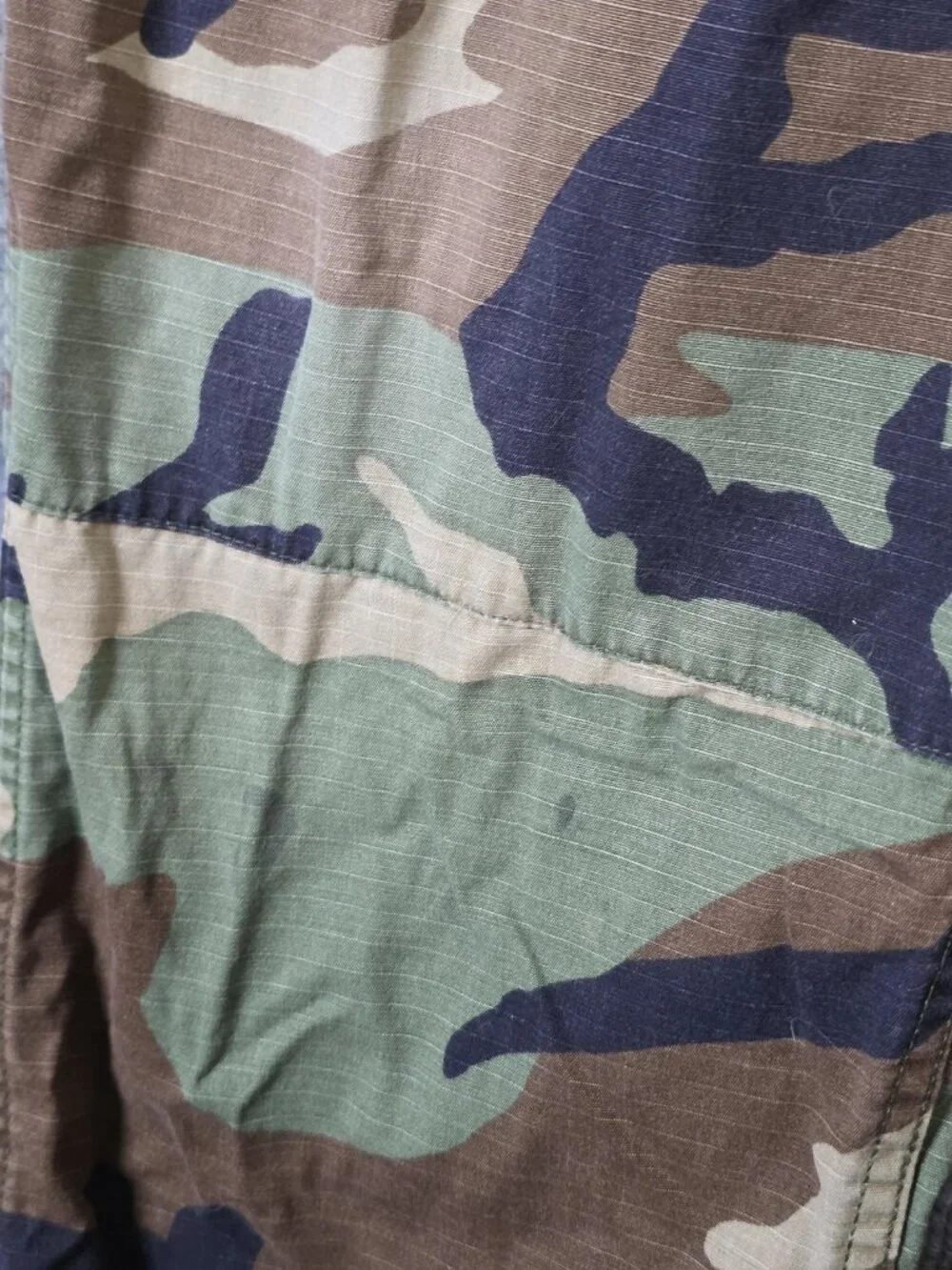 US Military BDU Pants Mens Medium Regular Woodland Camo Cargo Drawstring Ripstop